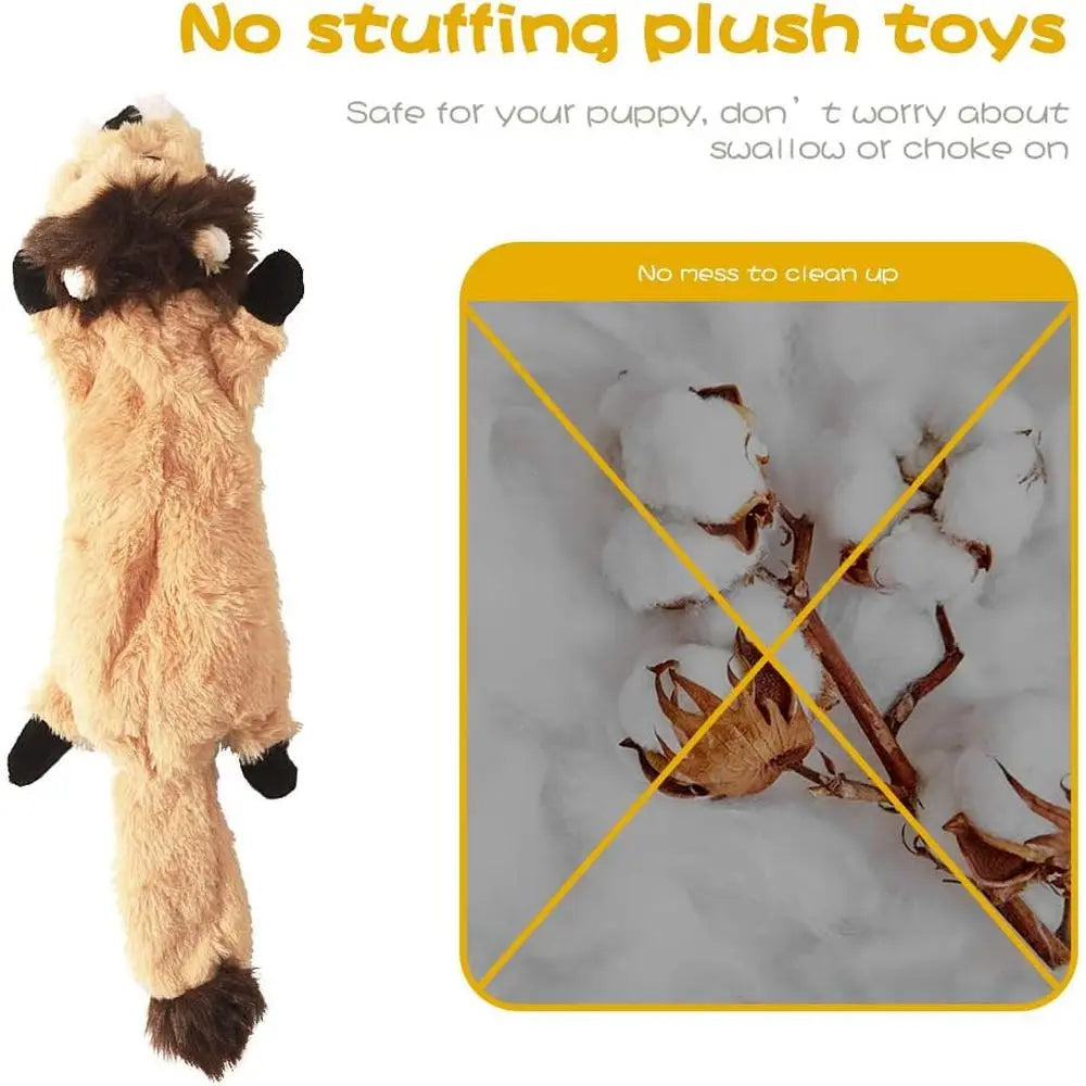 Dog Squeak Toys Plush Chew Bundle for Small Medium Breeds