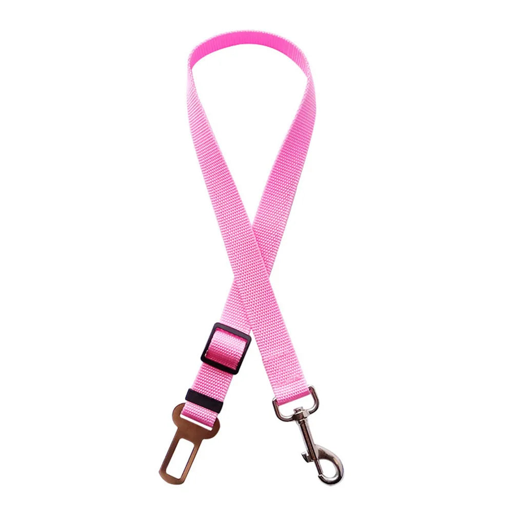 Adjustable Dog Car Seat Belt Harness Nylon Reflective Travel Safe