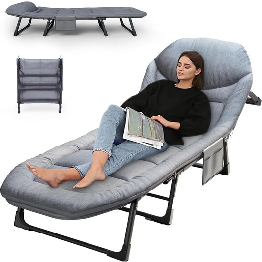 XIUWO Heavy Duty Folding Cot Mattress 550 Lb Indoor Outdoor