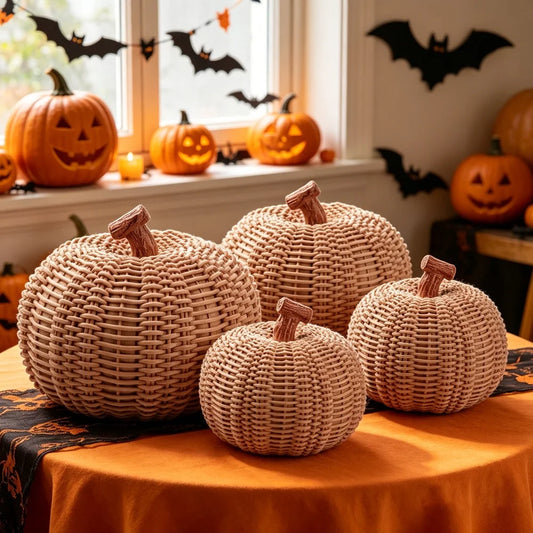 Resin Pumpkin Halloween Decorations for Autumn Home and Party Decor