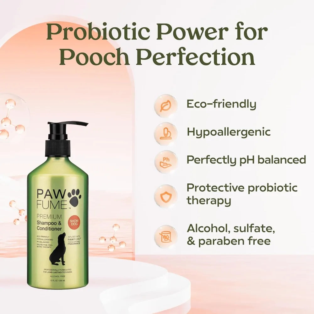 Deshedding Dog Shampoo And Conditioner Probiotic PH Balanced Salon Quality