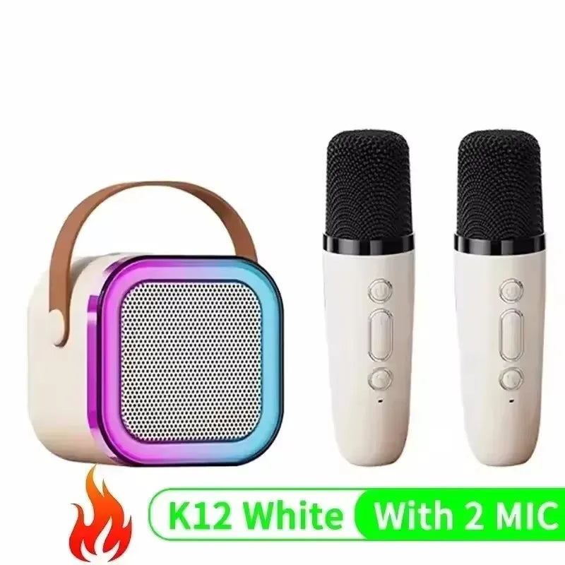 Wireless Bluetooth Karaoke Speaker With Microphone Portable Handheld KTV