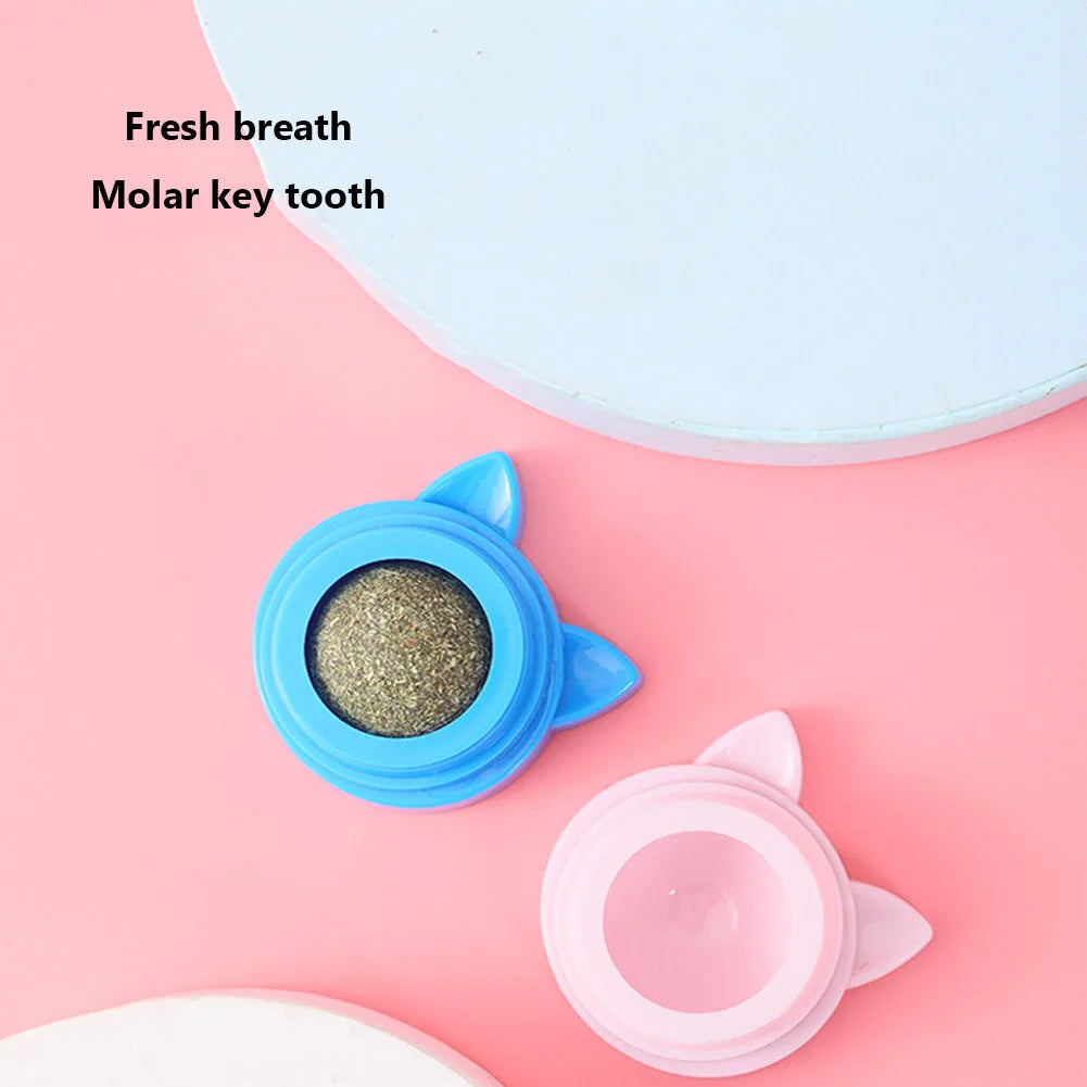 VKTECH Catnip Molar Ball Toy for Teeth Cleaning Cats