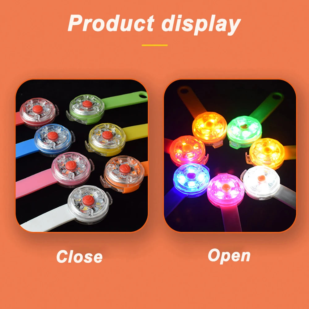NONECN LED Pet Collar Pendant Night Safety Light IPX7 Waterproof