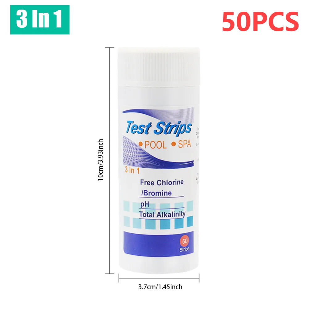 ALLOYSEED 7 In 1 PH Test Strips For SwimmingPool Aquarium