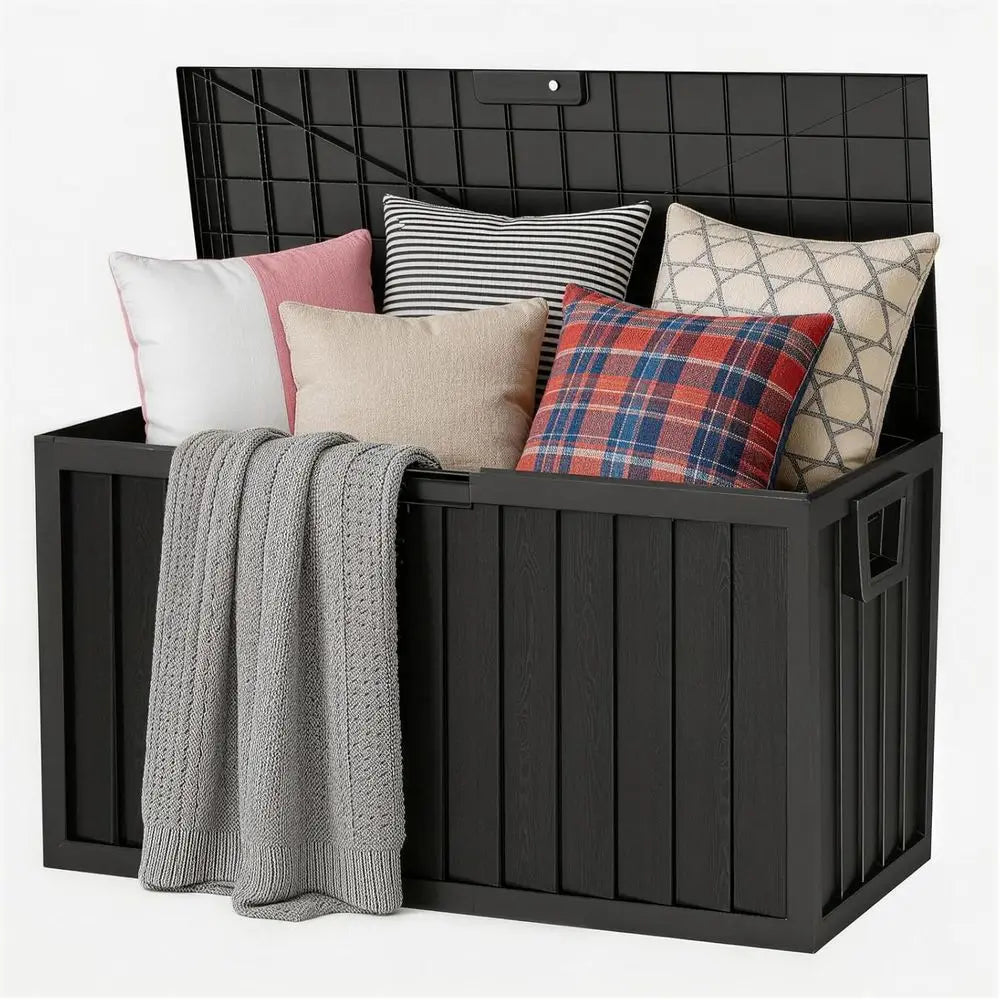 Outdoor Storage Box Waterproof Lockable Patio Garden Tools