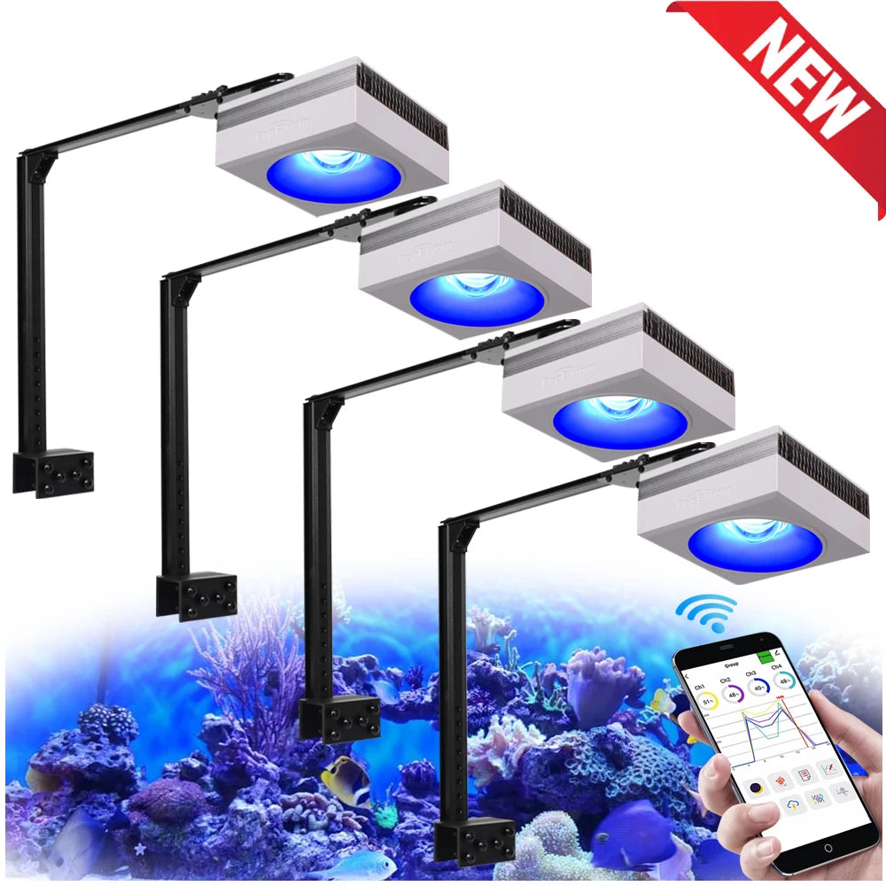 PopBloom RL90 WiFi Full Spectrum Reef LED Aquarium Light