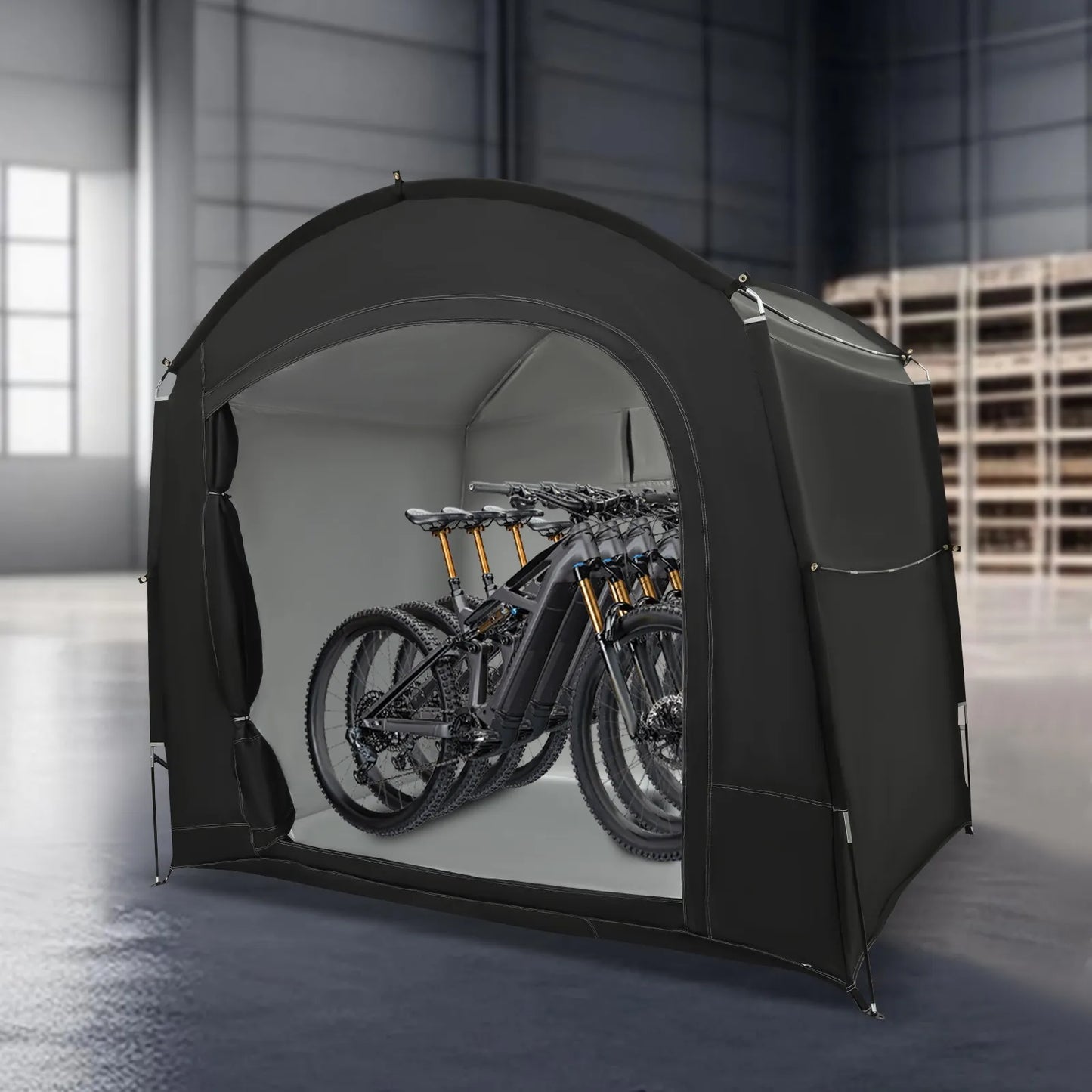 Bymaocar Bike Storage Tent 210D Oxford Cloth Waterproof UV Shelter For Bikes
