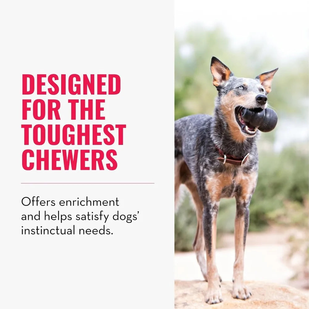 Durable Treat Filling Fetch And Chew Toy For Large Power Chewers Natural Rubber