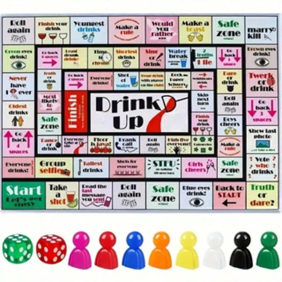 Drinking board games - interactive games for bachelor parties, girls' nights, and various gatherings | 2-8 players