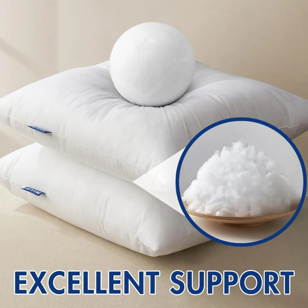 12x20 Inch Rectangle Throw Pillow Insert, Premium Fluffy Polyester Stuffer for Sofa Couch