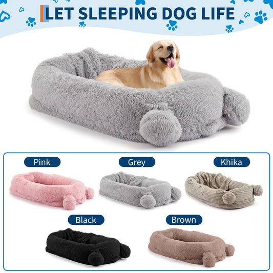 HiMISSCN Dog Bed With Memory Foam And Removable Cover