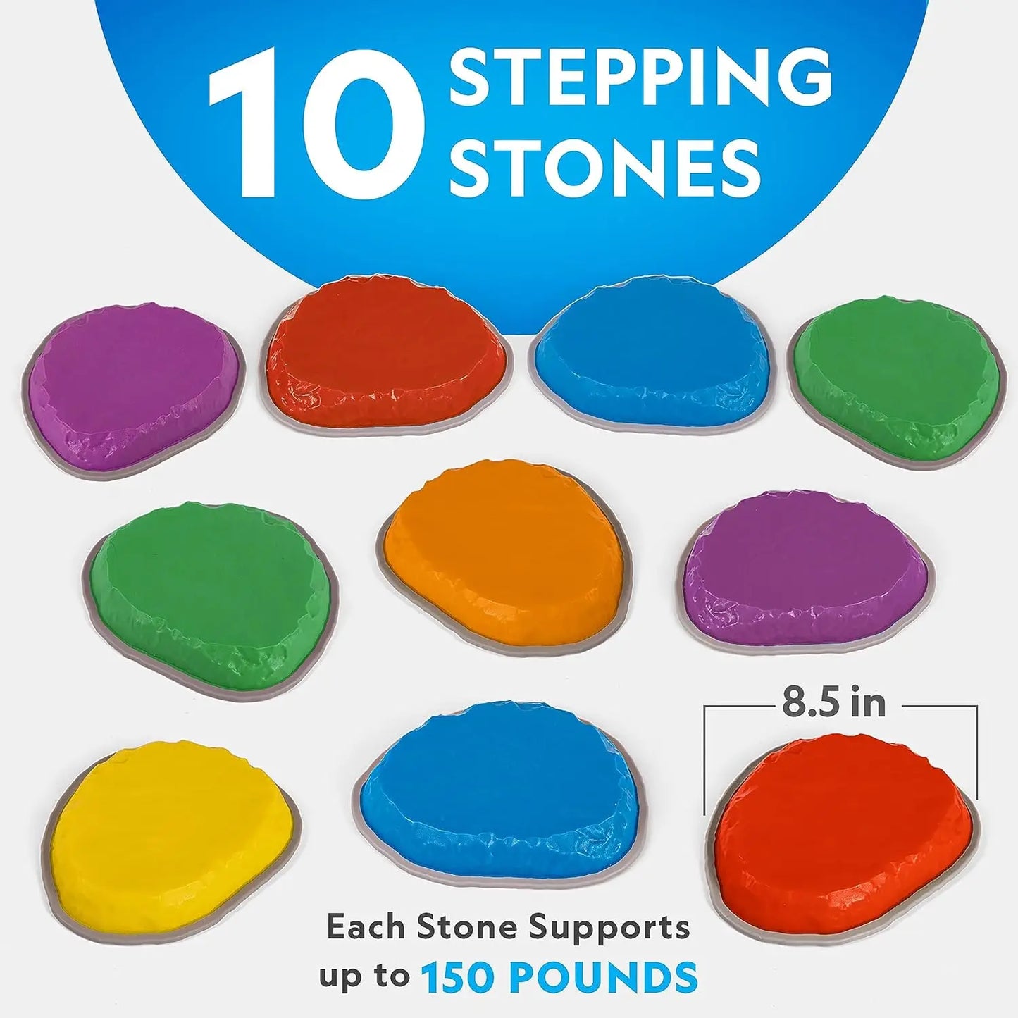 Durable Non Slip Stepping Stones For Kids Indoor Outdoor Play Gifts For Toddlers