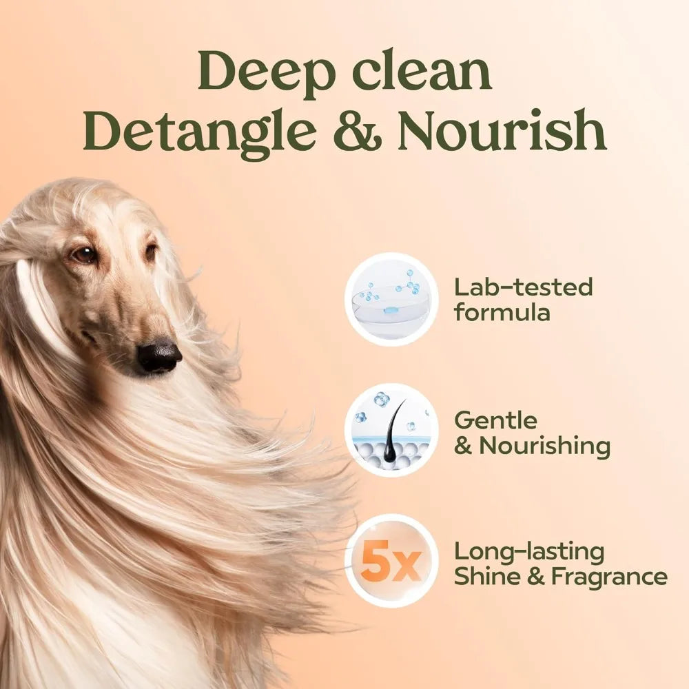 Deshedding Dog Shampoo And Conditioner Probiotic PH Balanced Salon Quality