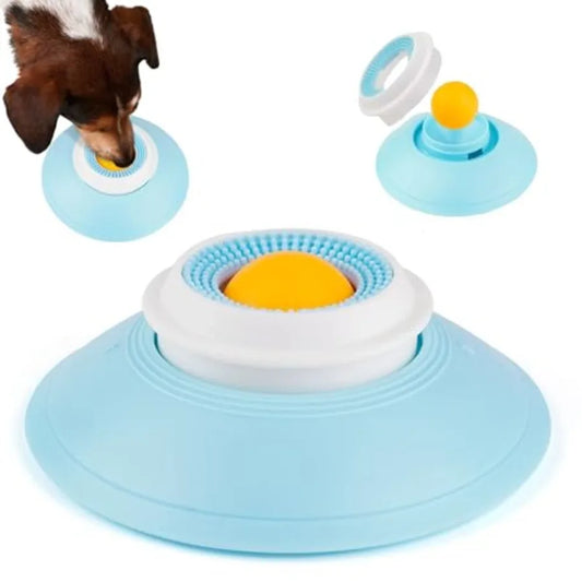 Dog Lick Bowl With Rolling Ball Slow Feeder Anxiety Relief