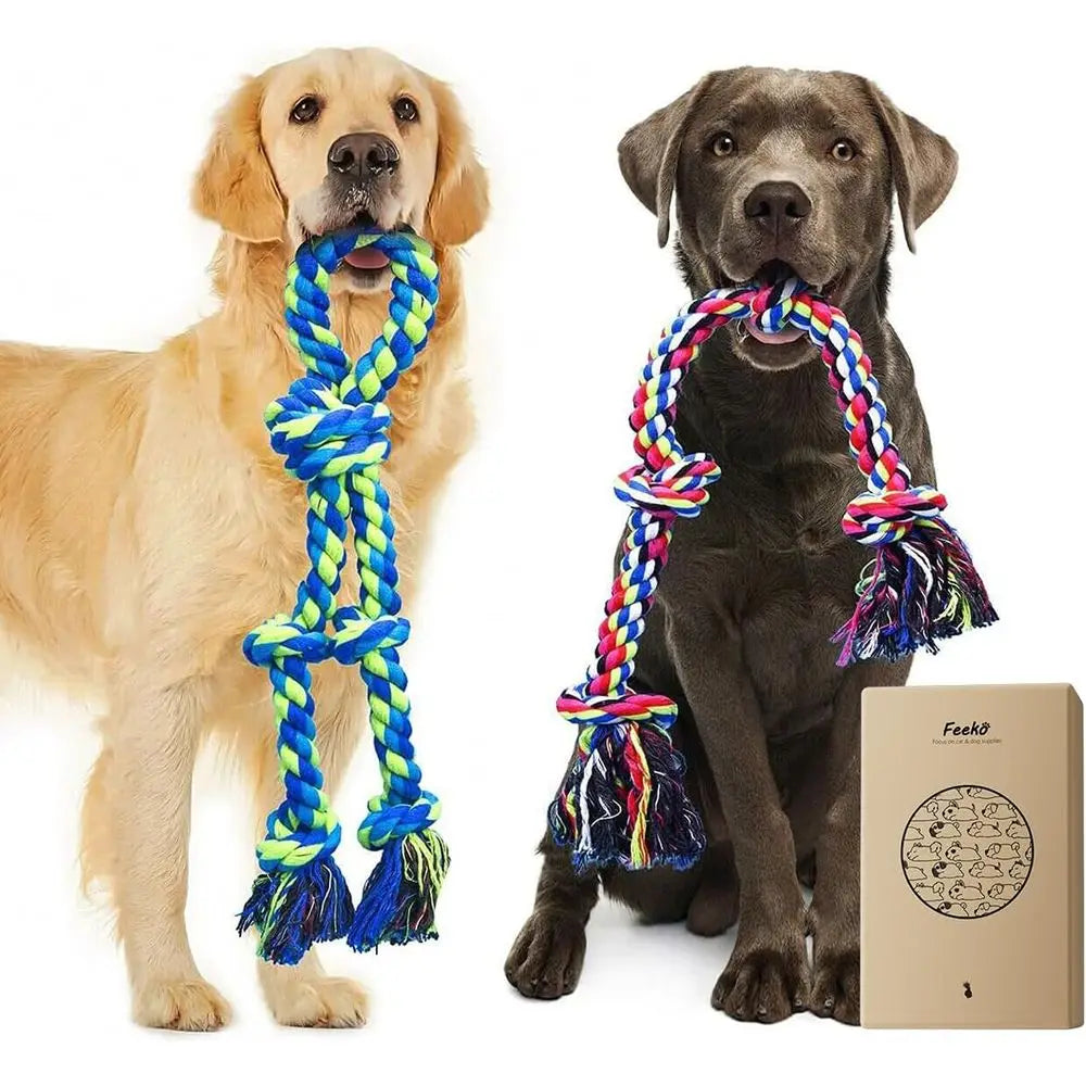 Heavy Duty Dog Rope Toys for Aggressive Chewers 2 Pack