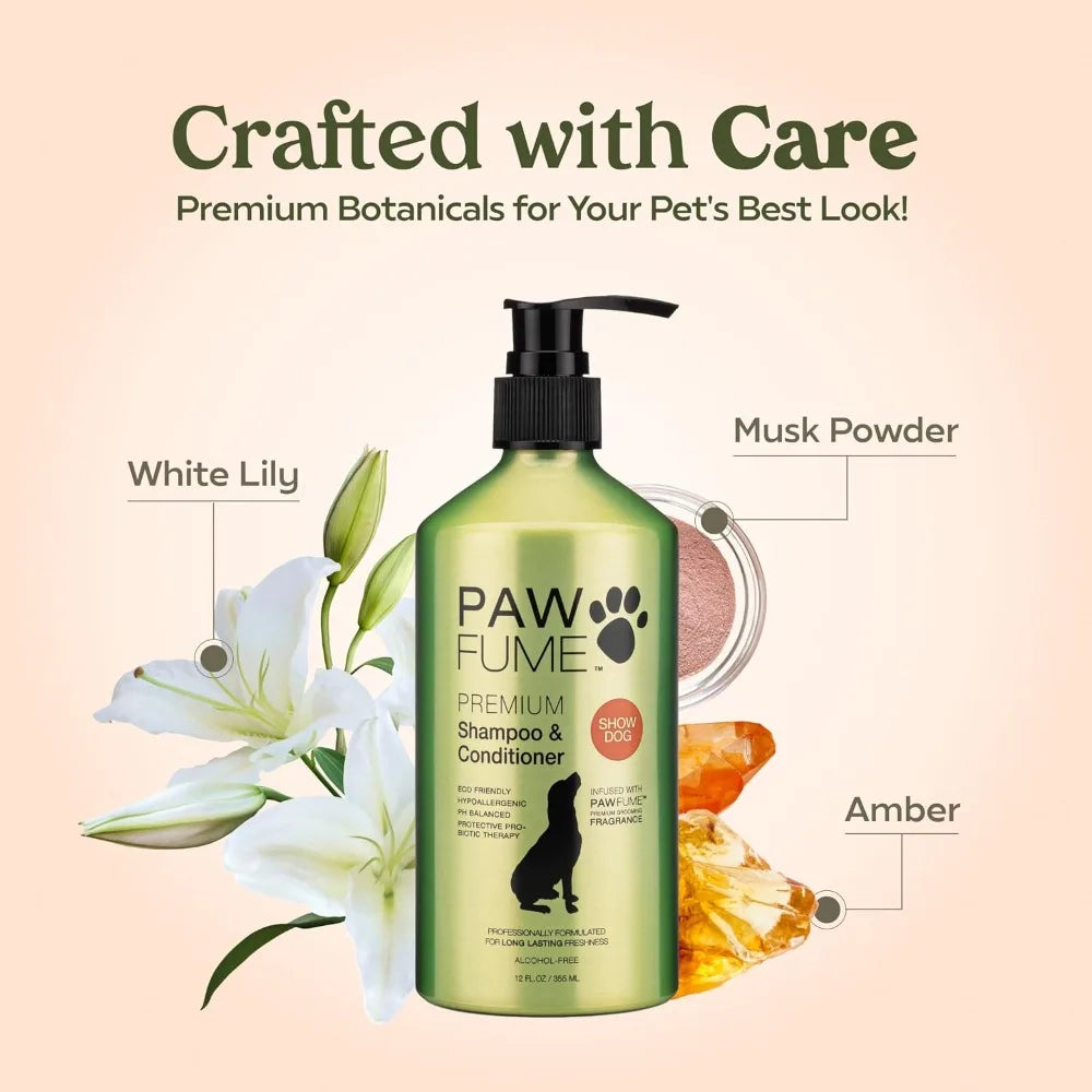 Deshedding Dog Shampoo And Conditioner Probiotic PH Balanced Salon Quality