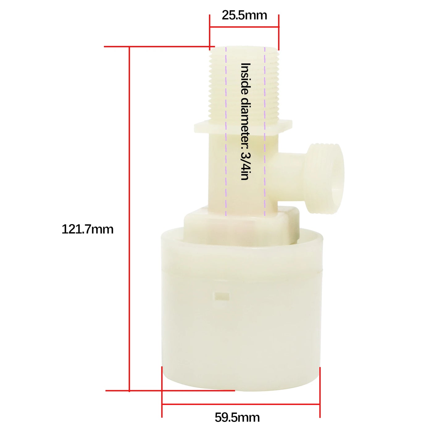 2 Pcs Float Valve  1/2 Inch  Up Inlet 1/2 Inch Side Inlet 3/4 Inch  Up Inlet  3/4 Inch Side Inlet Automatic Float ValveTower