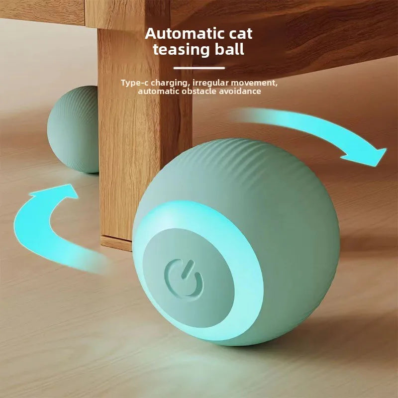 Smart Electric Cat Toy Rolling Ball Chew Proof Interactive Toy