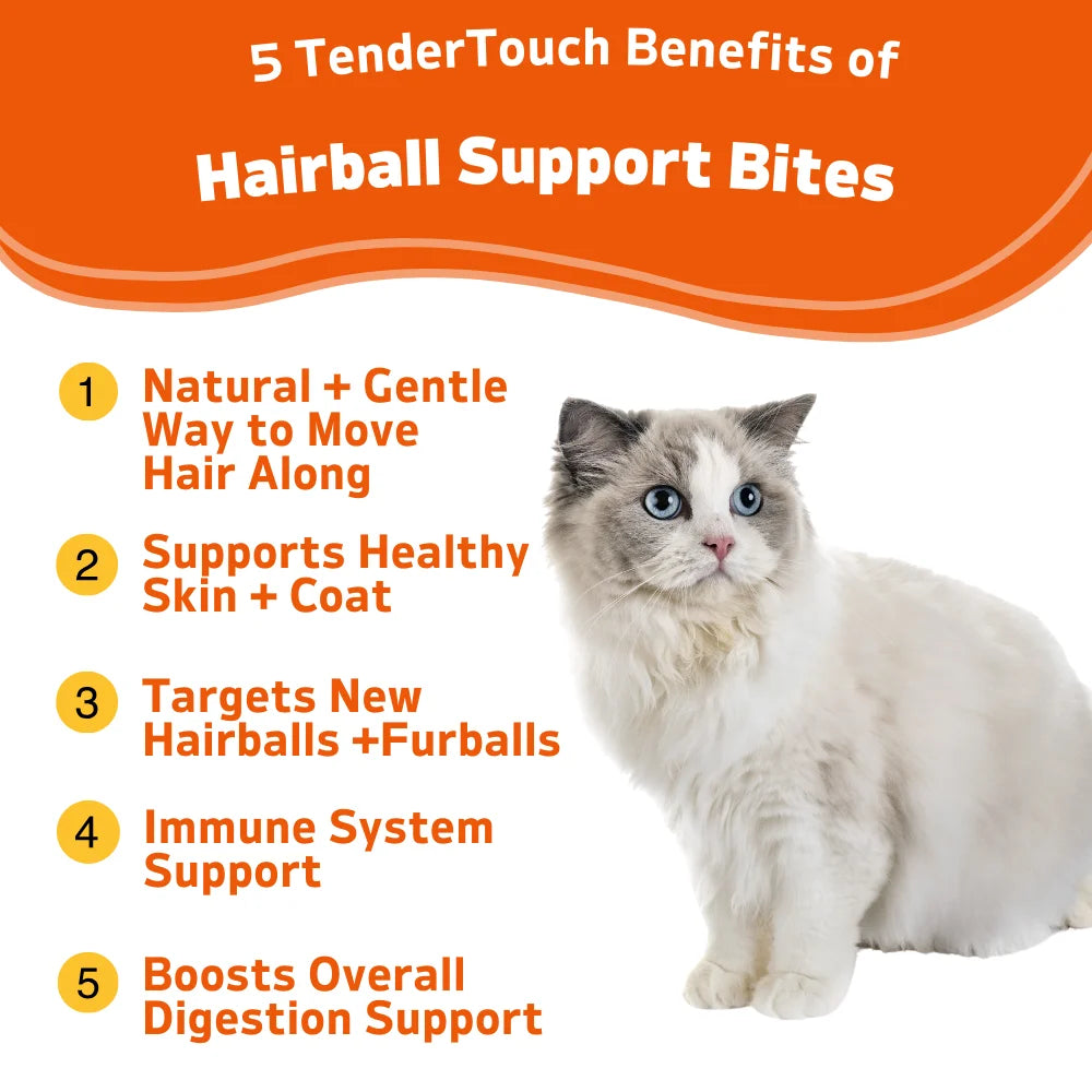 Cat Hairball Support Chews 3 Pack 360 Count Treats