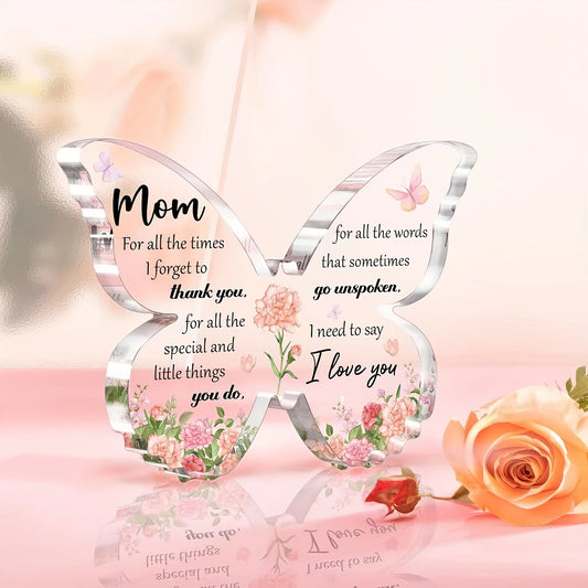 Delicate Butterfly Acrylic Decorations Gift For Mom Birthday Idea