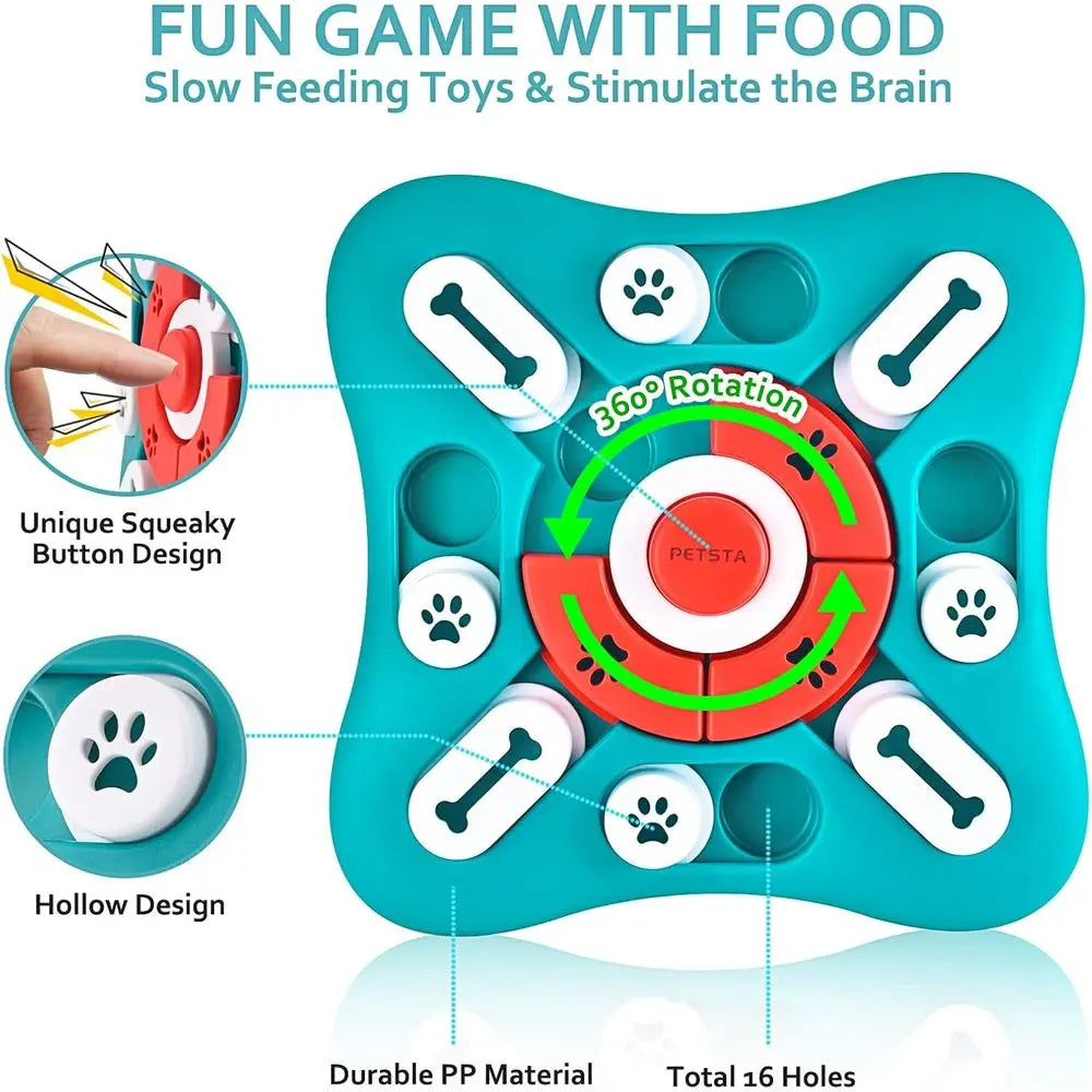 Dog Puzzle Toys Treat Dispensing Enrichment For IQ Training Stimulation