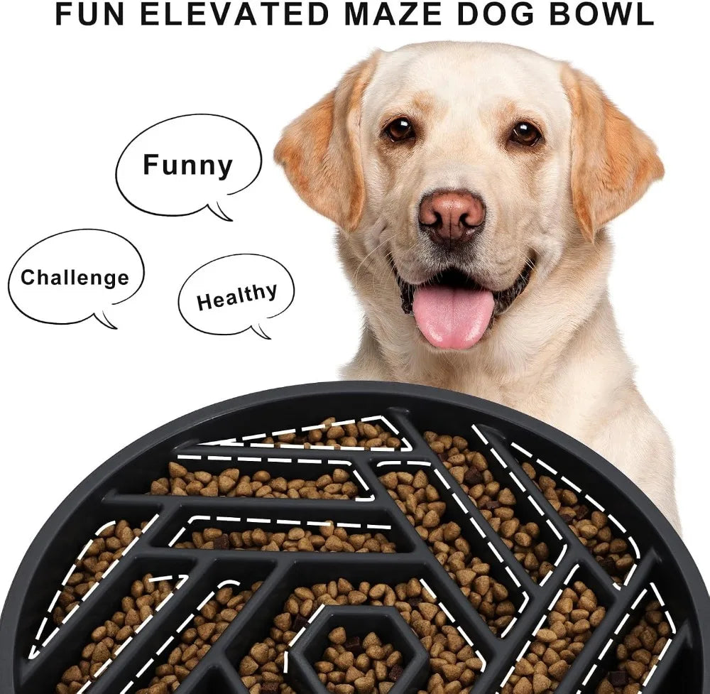 Slow Feeder Maze Dog Bowl For Large Breeds Non Slip