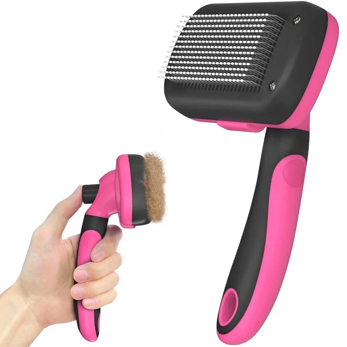 Self Cleaning Deshedding Brush For Dogs And Cats Hair Removal