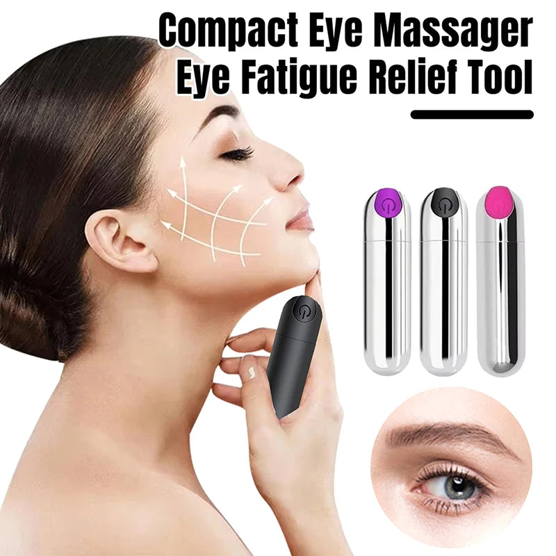 Portable Vibrating Eye Massager USB Rechargeable Eye Fatigue Relief Tool Eye Beauty Devices Massager Machine 10 Modes