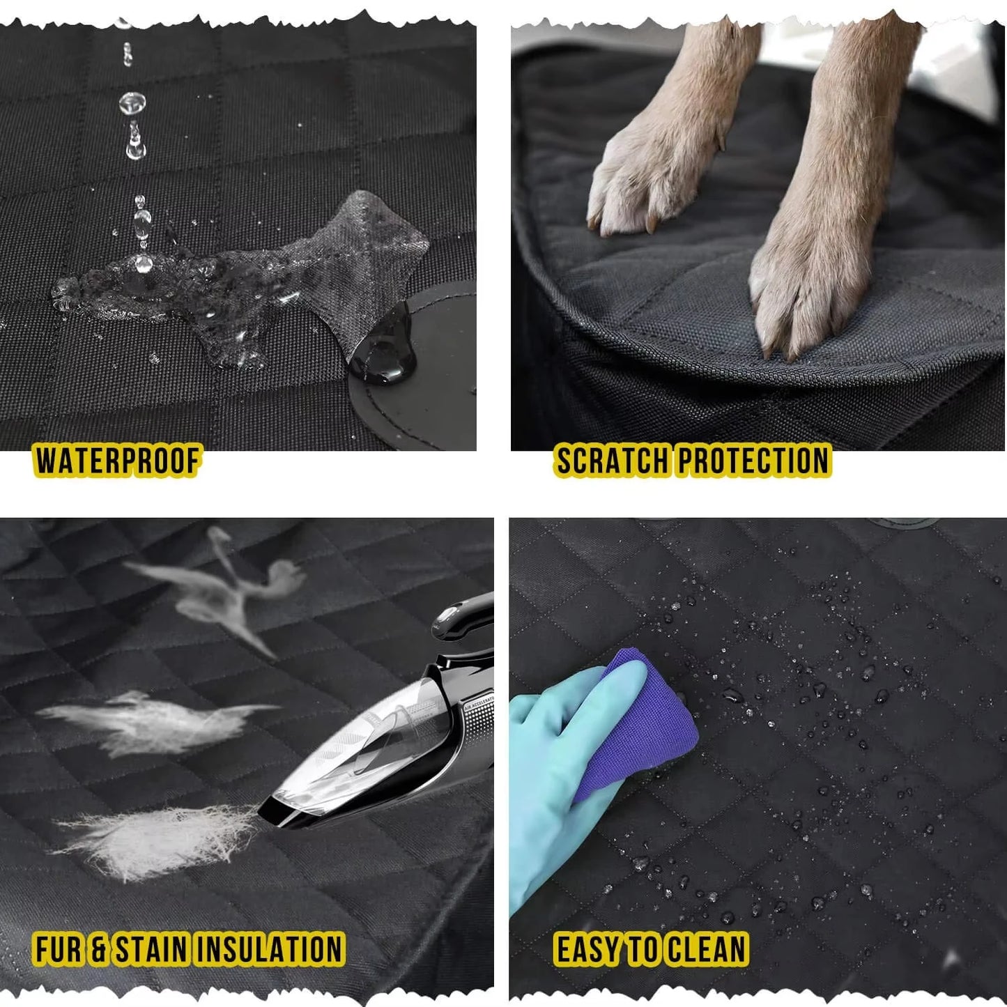 Dog Car Front Seat Covers 100% Waterproof Pet Cat Dog Carrier Mat Seat Cover for Cars Trucks SUV Front Seat Dog Accessories