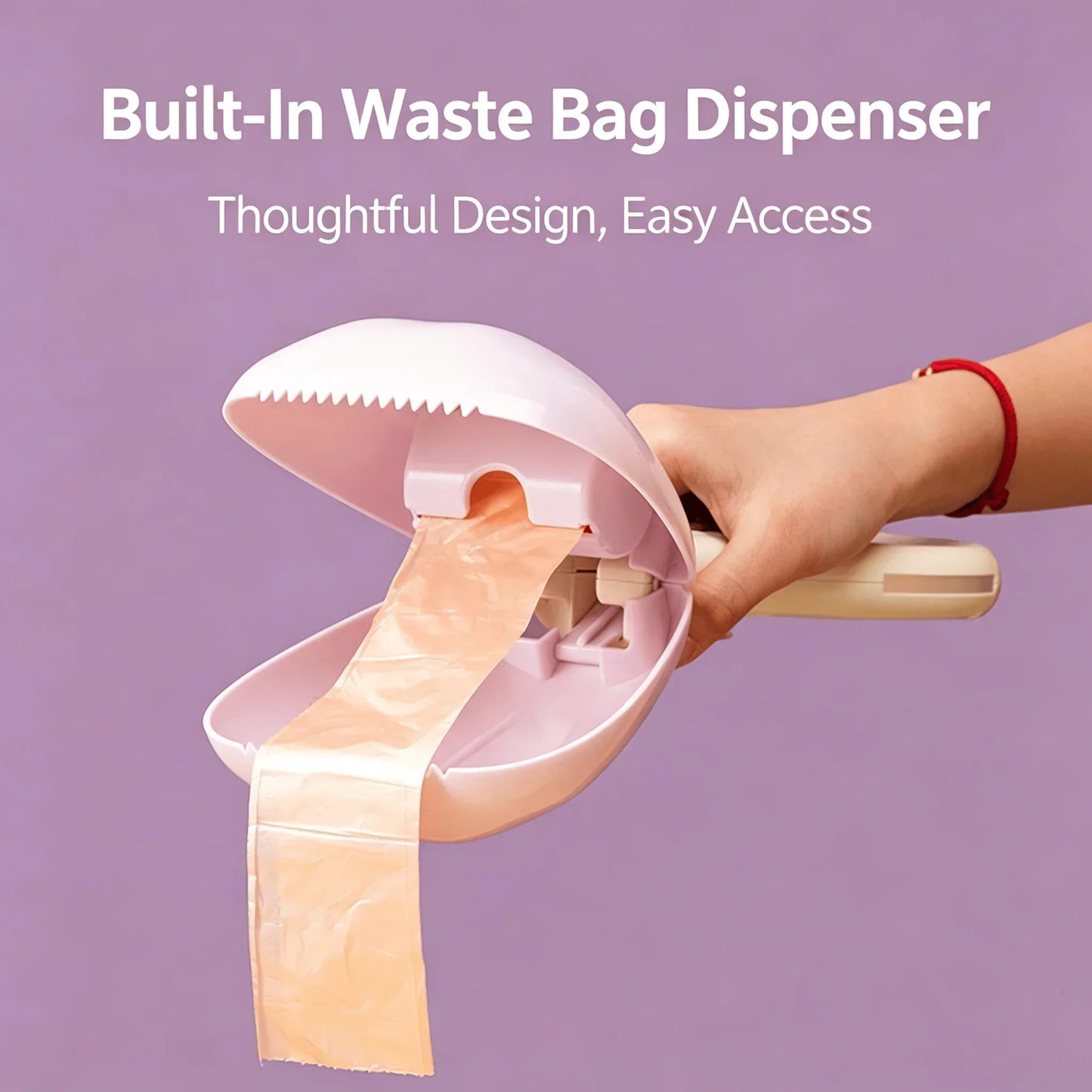 Convenient Outdoor Dog Waste Picker Built-in Disposable Bag Holder Ergonomic Handheld Poop Collector for Daily Walking In Stock