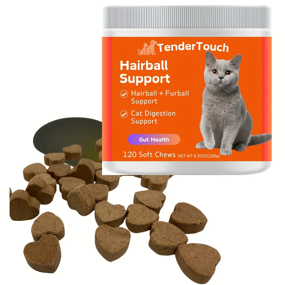 Cat Hairball Support Chews 3 Pack 360 Count Treats