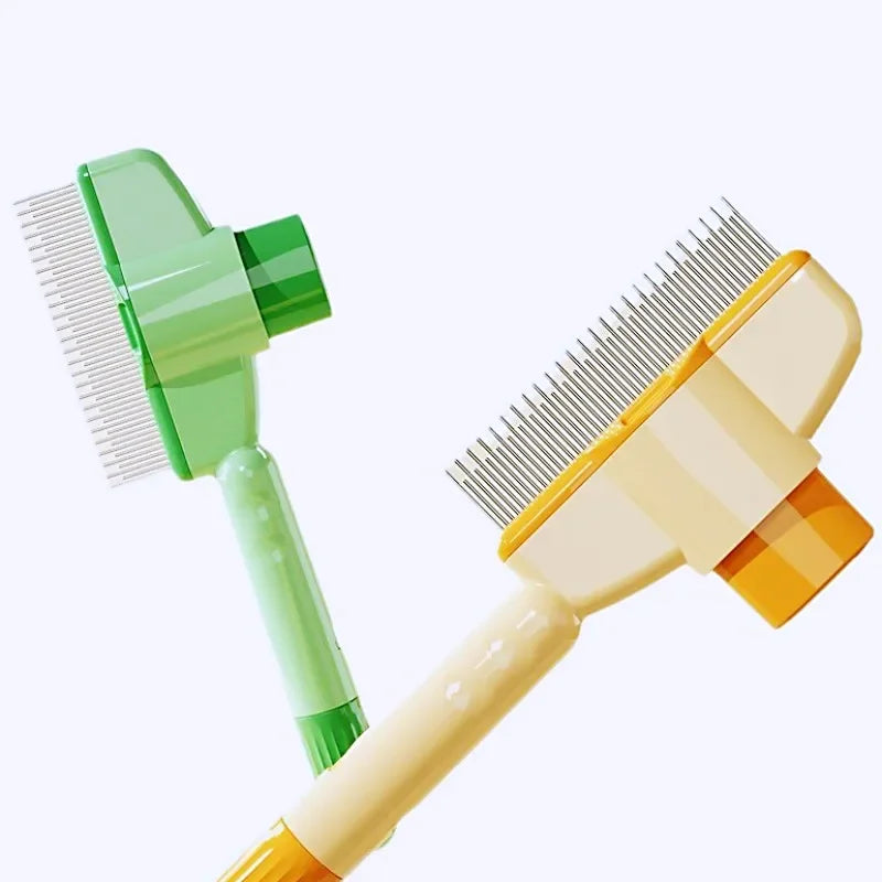 Self Cleaning Dog Comb One Button Grooming Brush For Pets