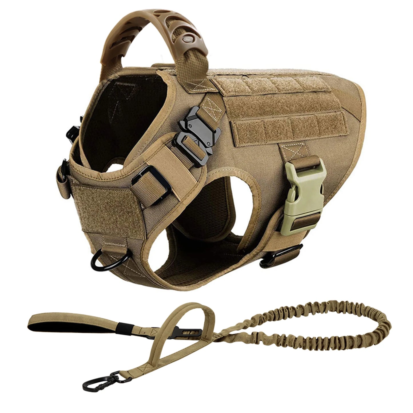 Dog Harness And Leash Set Nylon Padded Quick Release Buckle For Training