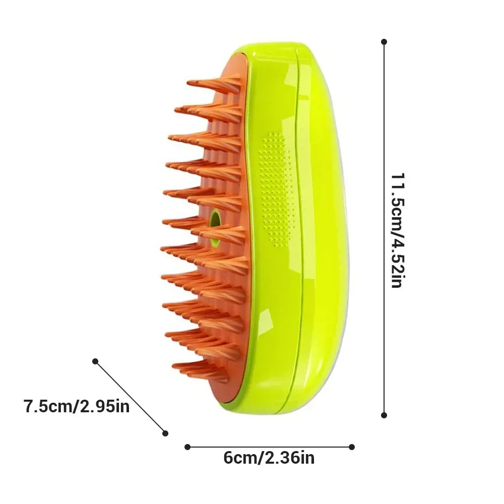 Cat Dog Steam Brush 3 In 1 Electric Massage Grooming