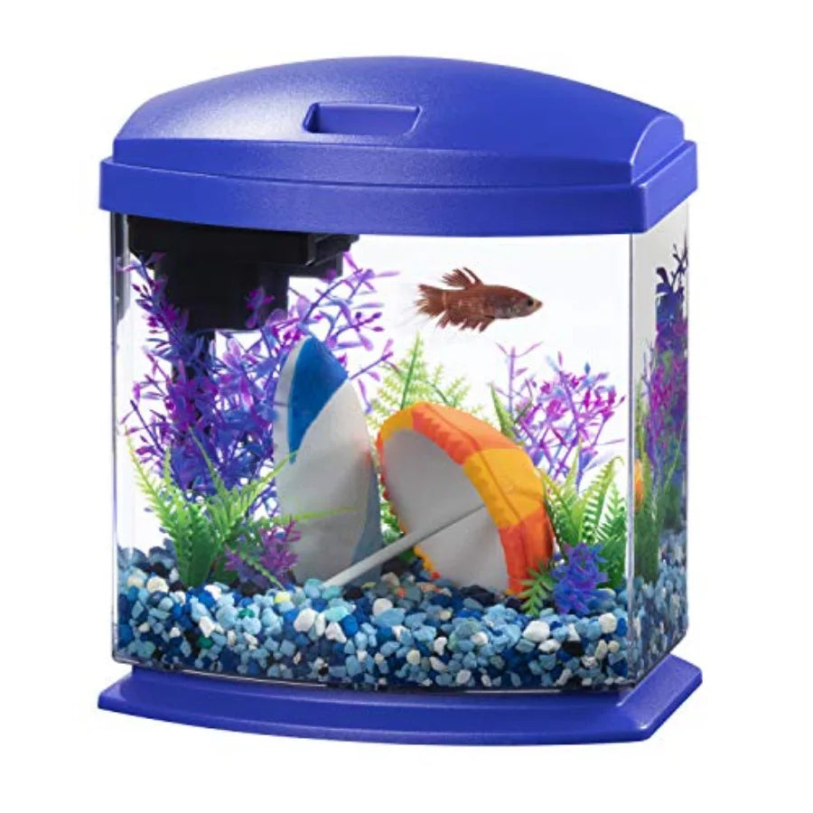 LED MiniBow Small Aquarium Fish Tank Kit with SmartClean Technology