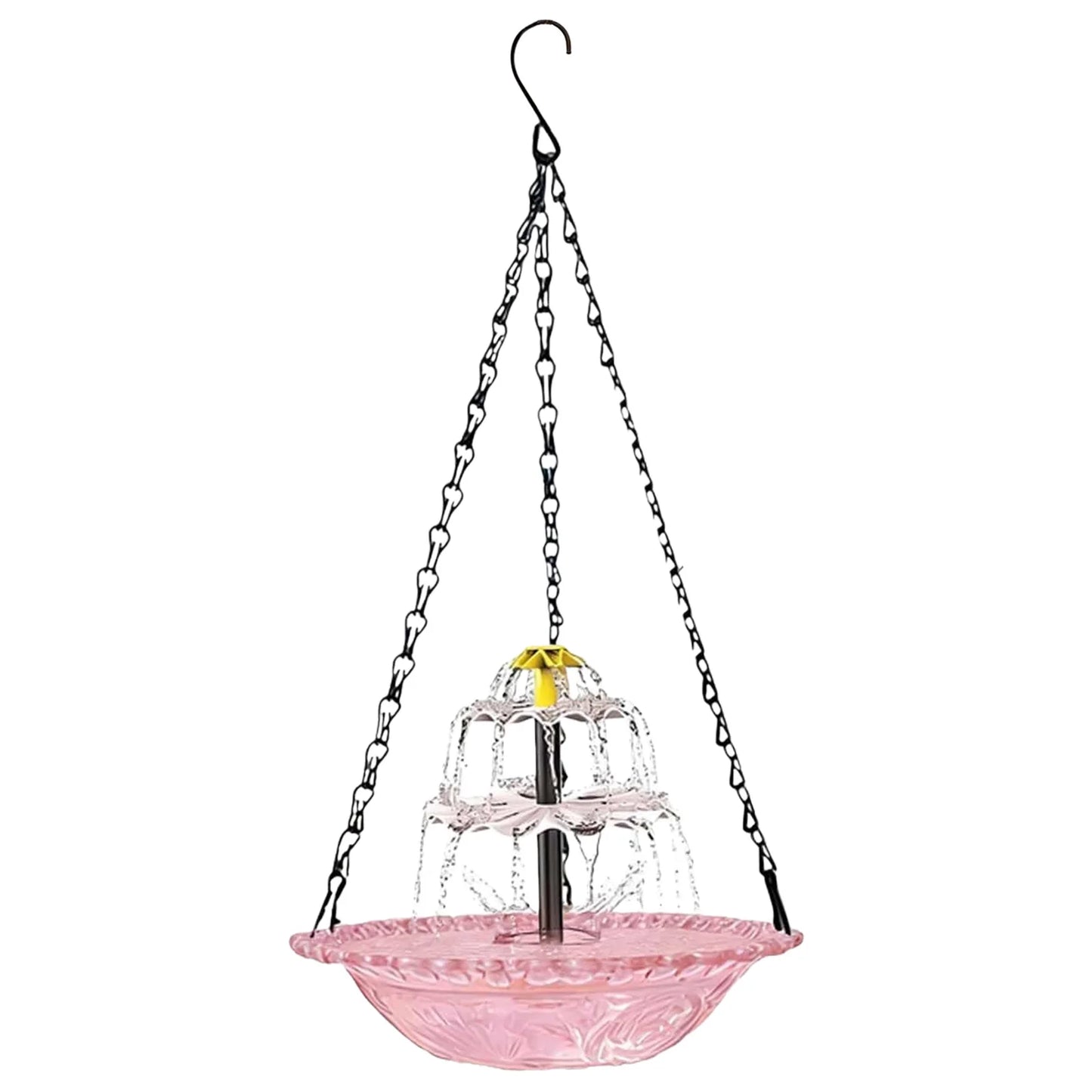 Solar Cascade Hanging Bird Bath Fountain For Outdoor Garden
