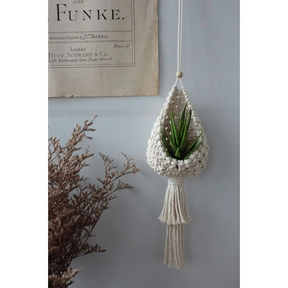 2 Pack Plant Hangers Air Plants Hanging Basket, Boho Wall Hanging or Indoor Outdoor Home Decor