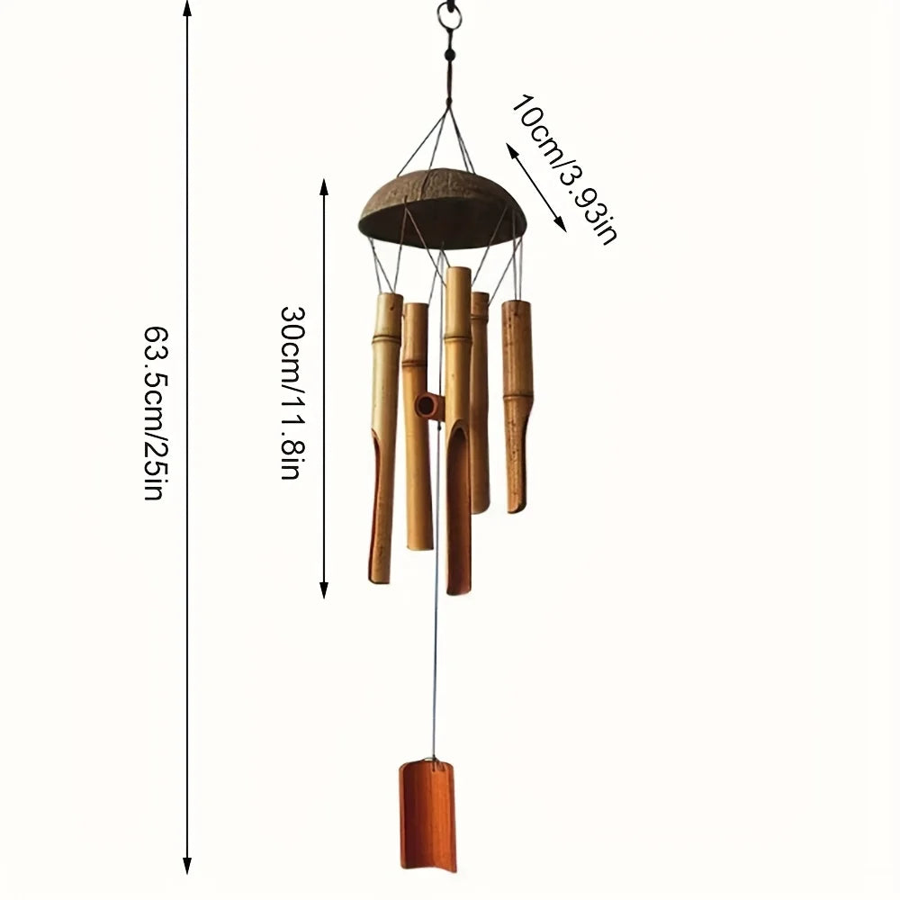 Garden Bamboo Wind Chimes for Living Room Outdoor Festive Decor