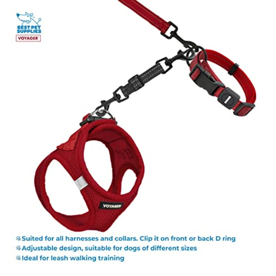 Voyager Dual Clasps Dog Collar Clip No Pull Harness Connector